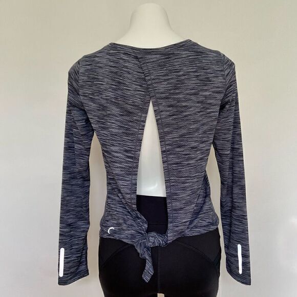 Zyia Active Long Sleeve Open Back Running Top - Picture 1 of 8